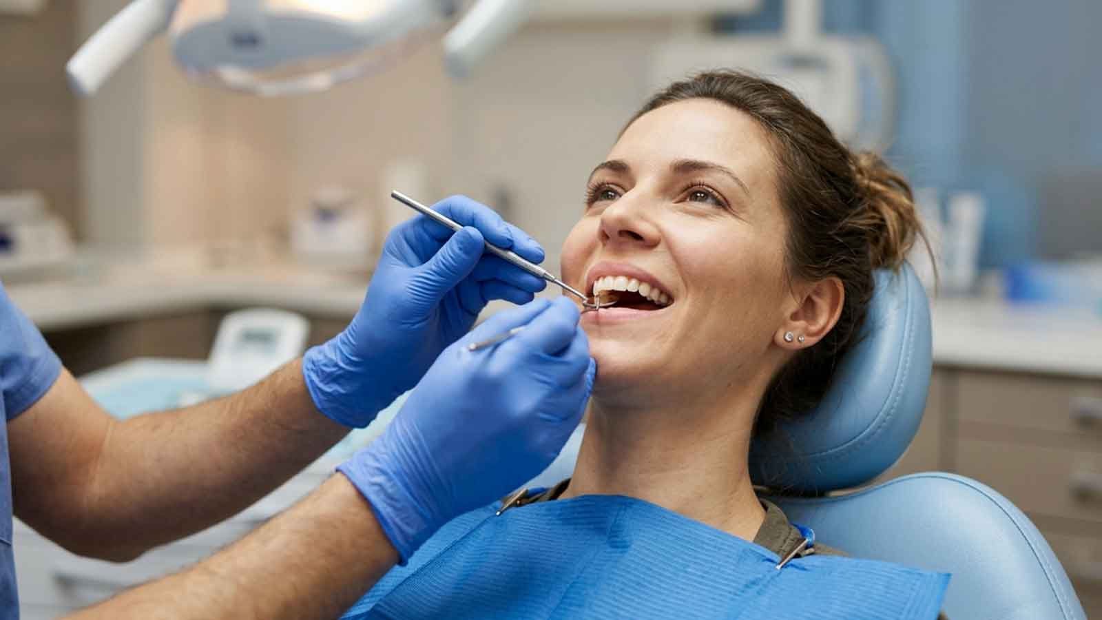 A relaxed patient receives root canal retreatment.